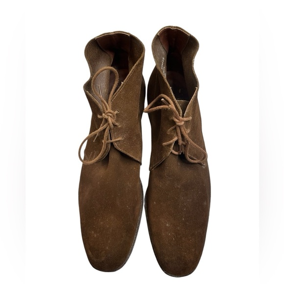CROCKETT & JONES for Barneys New York CHUKKA BOOT LIGHT snuff SUEDE LEATHER SOLE main image 13